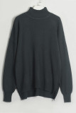Casual Simplicity Solid Turtleneck Long Sleeve Two Pieces