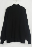 Casual Simplicity Solid Turtleneck Long Sleeve Two Pieces