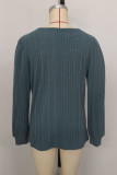 Simplicity Solid Patchwork Square Collar Tops