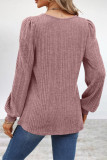 Simplicity Solid Patchwork Square Collar Tops