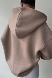 Casual Letter Printing Hooded Collar Tops