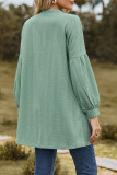 Casual Simplicity Solid V Neck Outerwear