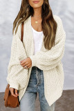 Casual Simplicity Solid Cardigan Collar Outerwear