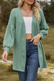 Casual Simplicity Solid V Neck Outerwear