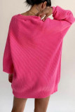 Casual Solid Buttons V Neck Outerwear