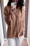 Casual Simplicity Solid O Neck Tops
