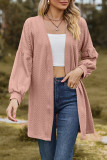 Casual Simplicity Solid V Neck Outerwear