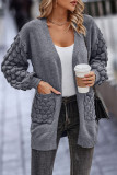 Casual Street Solid Pocket V Neck Outerwear