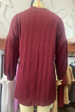 Casual Simplicity Solid V Neck Outerwear
