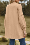 Casual Simplicity Solid V Neck Outerwear