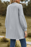 Casual Simplicity Solid V Neck Outerwear