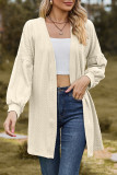 Casual Simplicity Solid V Neck Outerwear