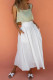 Elegant Solid Pocket Square Collar Sleeveless Two Pieces