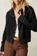 Casual Plaid Solid Pocket Hooded Collar Outerwear