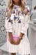 Casual Print Patchwork O Neck Straight Dresses