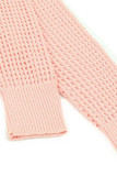 Casual Solid Hollowed Out V Neck Tops