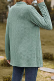 Casual Solid Patchwork V Neck Outerwear