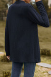 Casual Solid Patchwork V Neck Outerwear