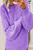 Casual Solid Patchwork O Neck Tops