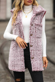Casual Solid Make Old Buttons Turndown Collar Tops