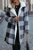 Casual Street Plaid Turndown Collar Outerwear