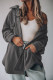 Casual Solid Pocket Turndown Collar Tops