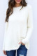Casual Simplicity Solid O Neck Tops
