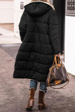 Casual Street Solid Patchwork Hooded Collar Outerwear
