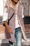 Casual Solid Patchwork Hooded Collar Tops