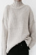 Casual Elegant Solid Patchwork Turtleneck Tops