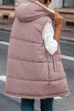 Casual Solid Patchwork Hooded Collar Tops