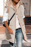 Casual Solid Patchwork Hooded Collar Tops