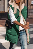 Casual Solid Patchwork Hooded Collar Tops