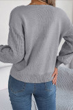 Casual Simplicity Solid Patchwork Square Collar Tops