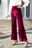 Elegant Solid Patchwork High Waist Speaker Solid Color Bottoms