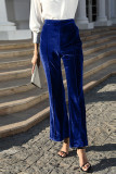 Elegant Solid Patchwork High Waist Speaker Solid Color Bottoms