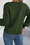 Casual Simplicity Solid Patchwork Square Collar Tops