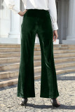 Elegant Solid Patchwork High Waist Speaker Solid Color Bottoms