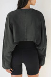 Solid Make Old O Neck Tops
