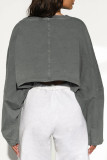 Solid Make Old O Neck Tops