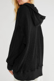 Casual Plaid Pocket Hooded Collar Outerwear