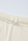 Sexy Simplicity Solid With Bow Off the Shoulder Tops