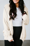 Casual Plaid Pocket Hooded Collar Outerwear