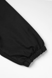 Elegant Solid Pocket Hooded Collar Outerwear