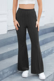 Casual Simplicity Solid Patchwork Regular High Waist Speaker Solid Color Bottoms
