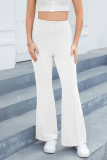 Casual Simplicity Solid Patchwork Regular High Waist Speaker Solid Color Bottoms