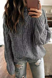 Casual Simplicity Solid Patchwork O Neck Tops