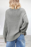 Casual Simplicity Solid Patchwork O Neck Tops