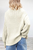 Casual Simplicity Solid Patchwork O Neck Tops