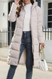 Casual Street Solid Pocket Zipper Hooded Collar Outerwear